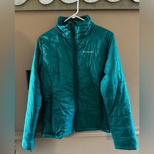Columbia Turquoise Quilted Jacket